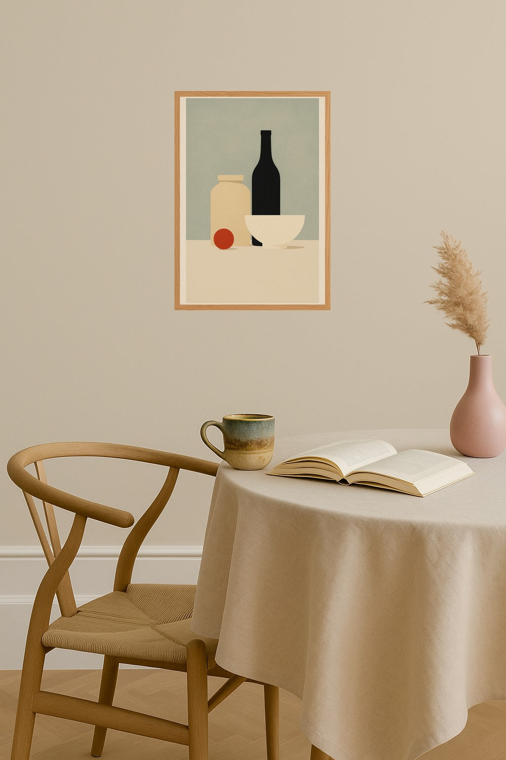 Poster mockup - Single poster in Nordic interior