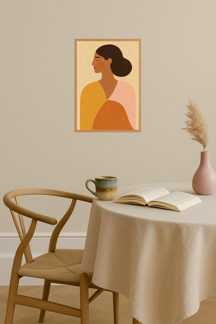 Poster mockup - Single poster in Nordic interior