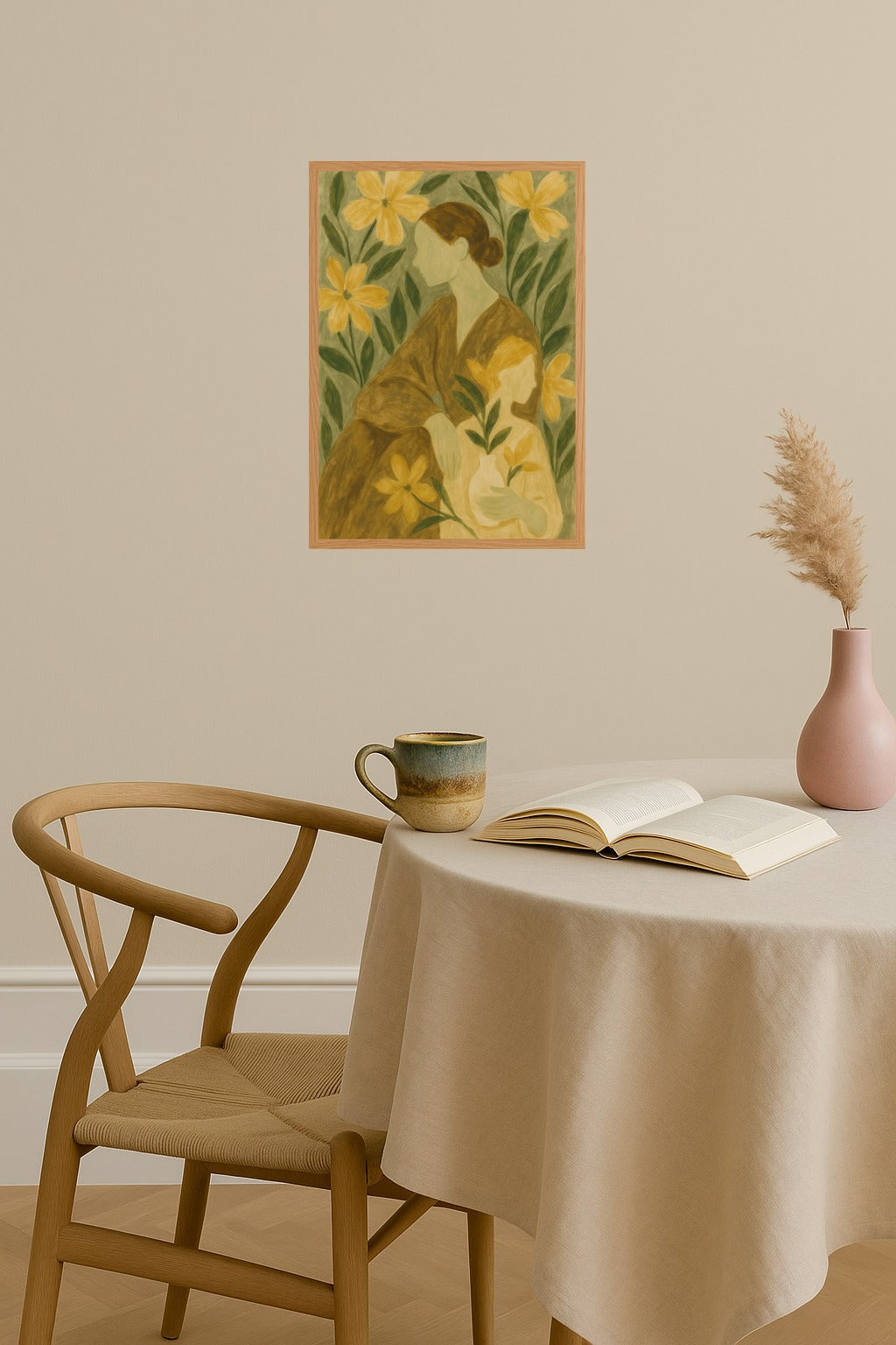 Poster mockup - Single poster in Nordic interior