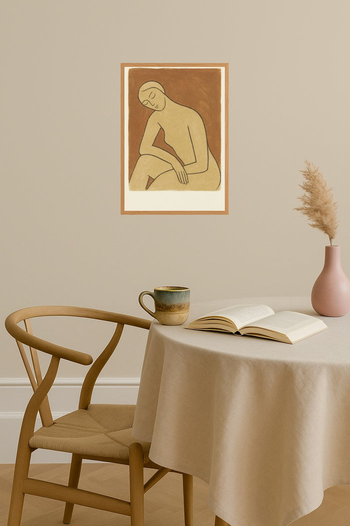 Poster mockup - Single poster in Nordic interior