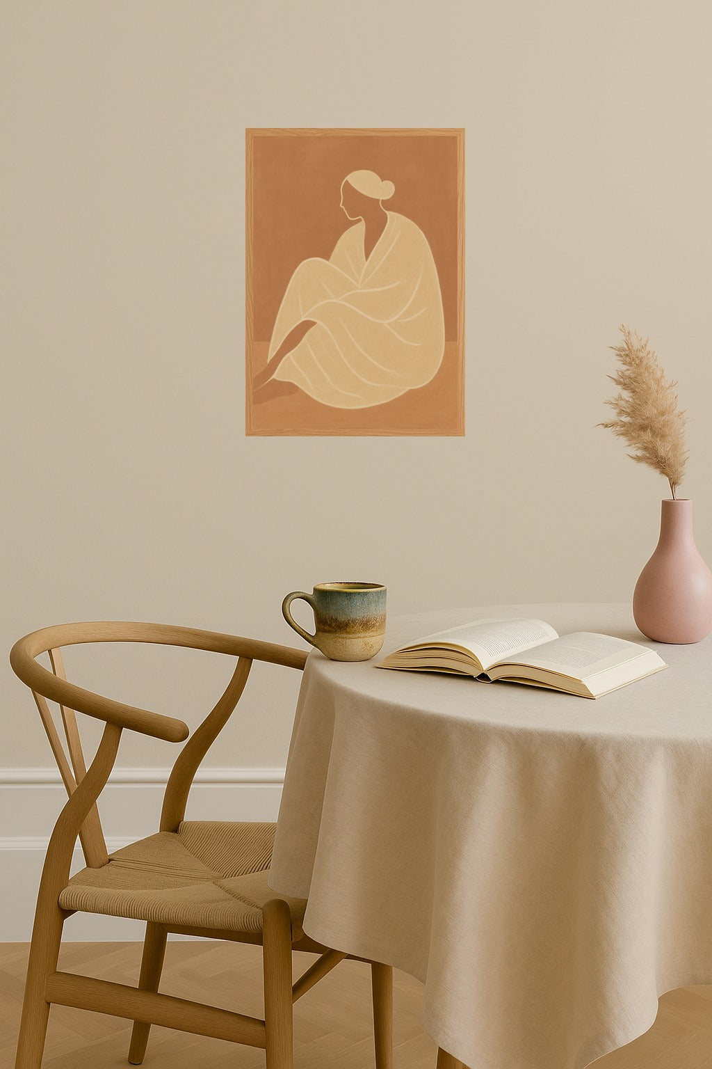 Poster mockup - Single poster in Nordic interior