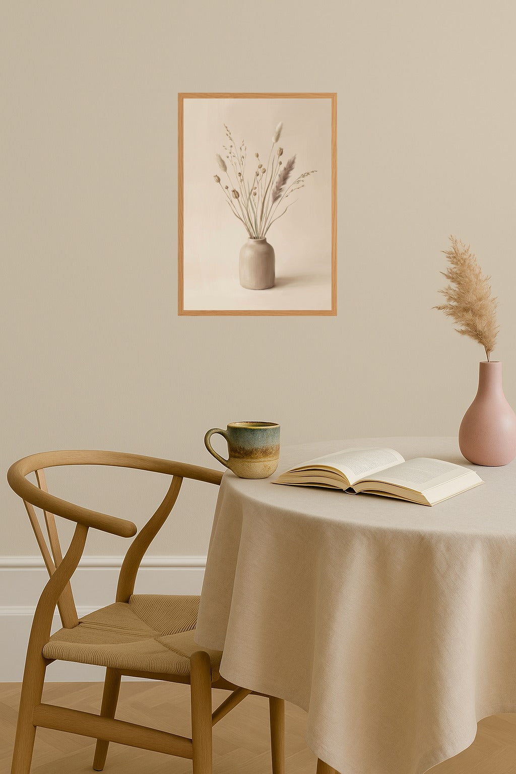 Poster mockup - Single poster in Nordic interior