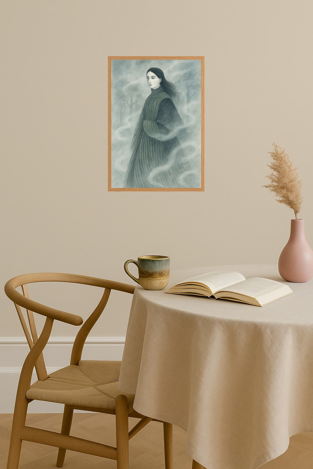 Poster mockup - Single poster in Nordic interior