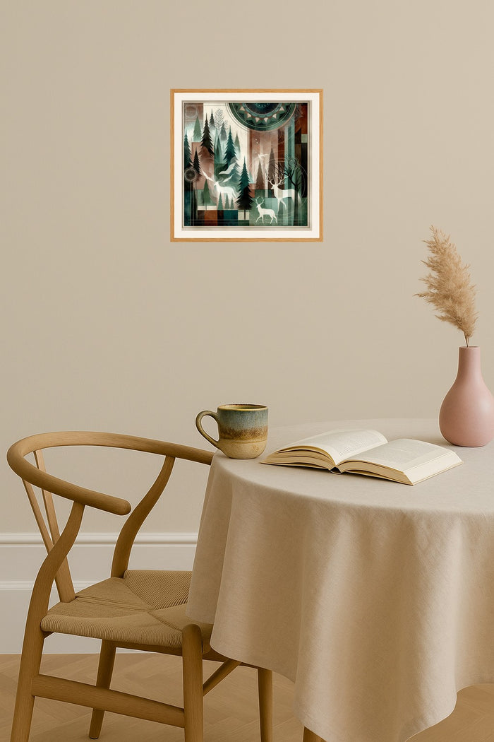 Poster mockup - Single poster in Nordic interior