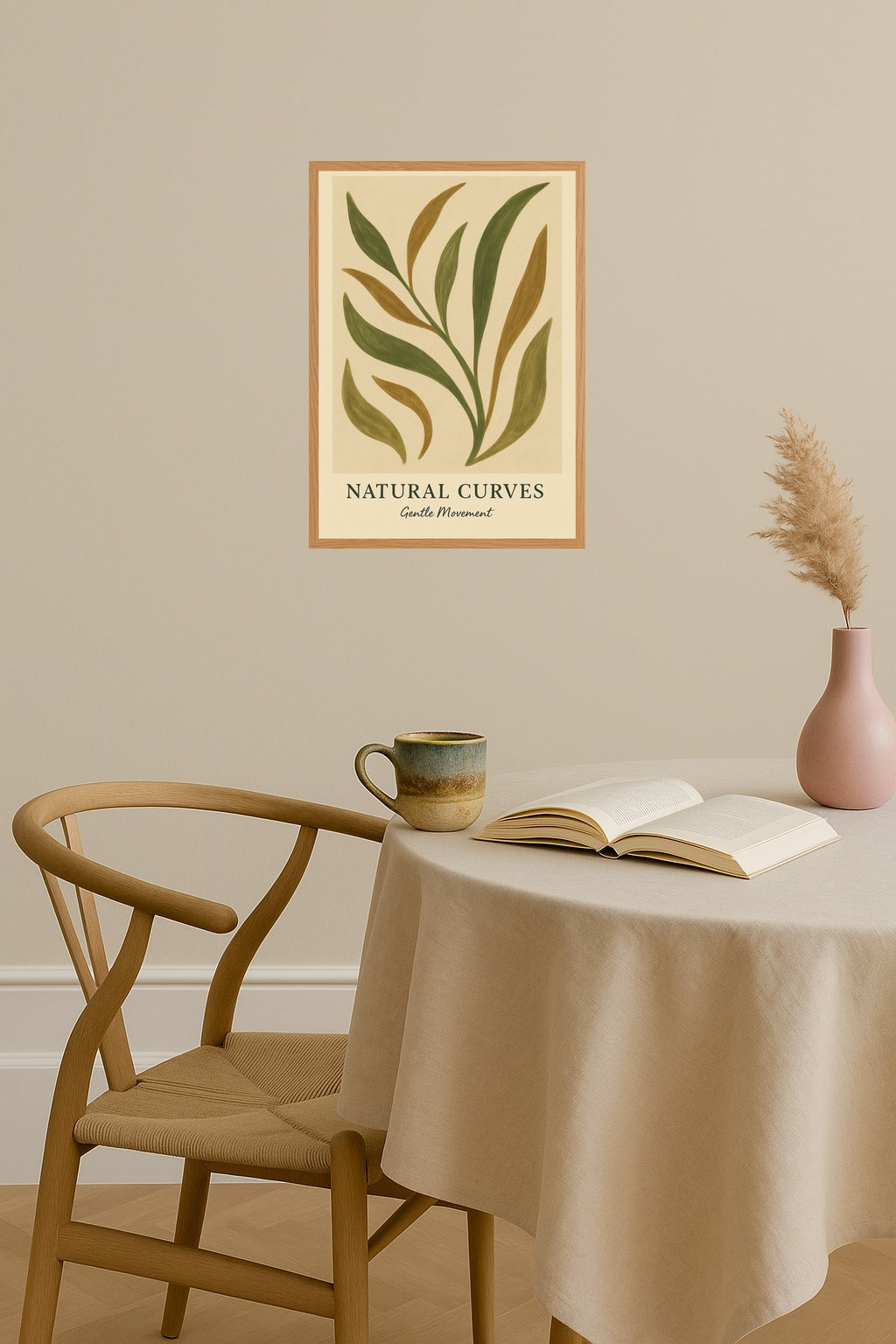 Poster mockup - Single poster in Nordic interior