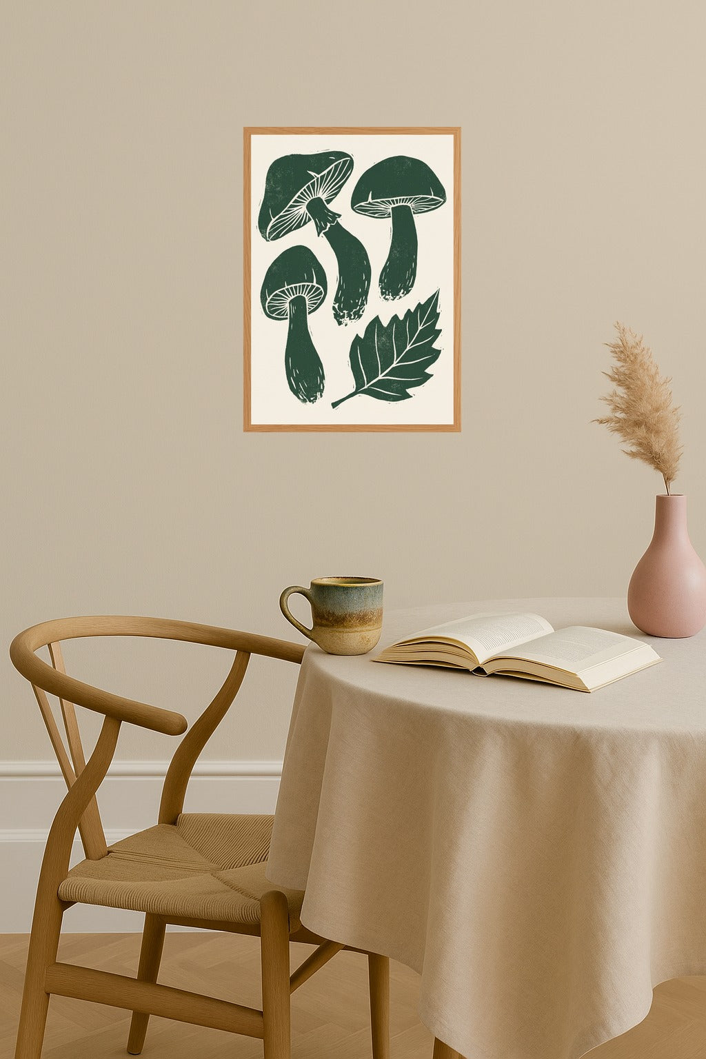 Poster mockup - Single poster in Nordic interior