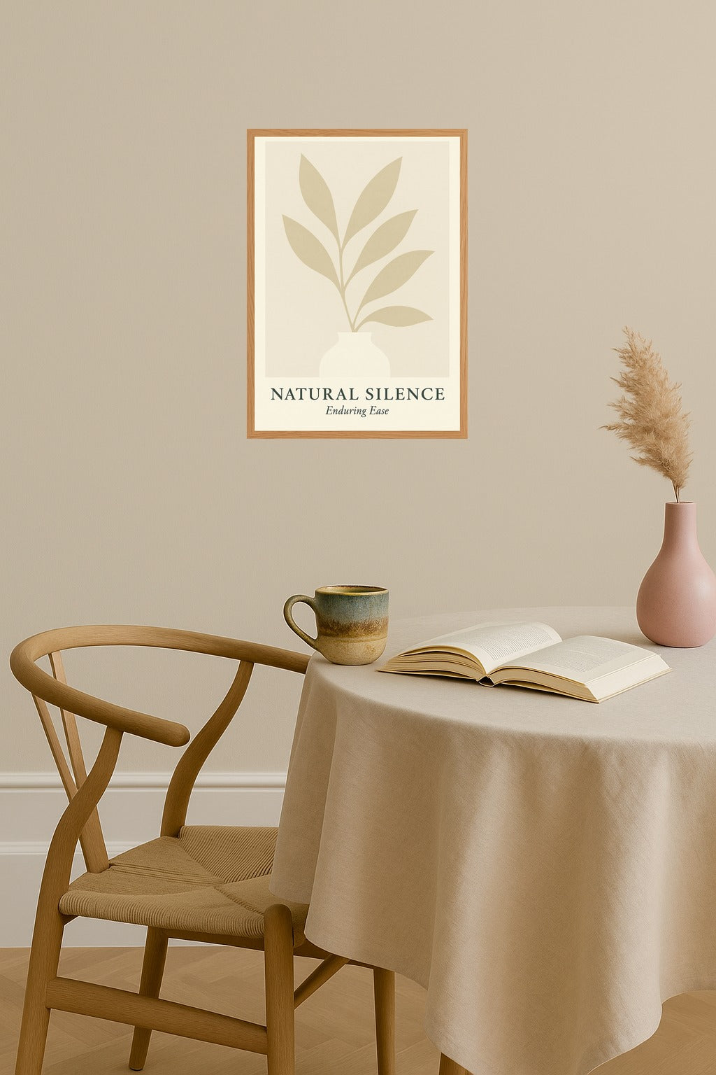Poster mockup - Single poster in Nordic interior