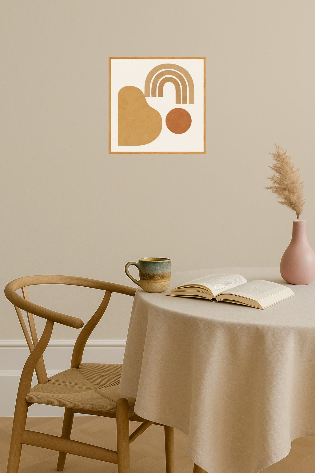 Poster mockup - Single poster in Nordic interior