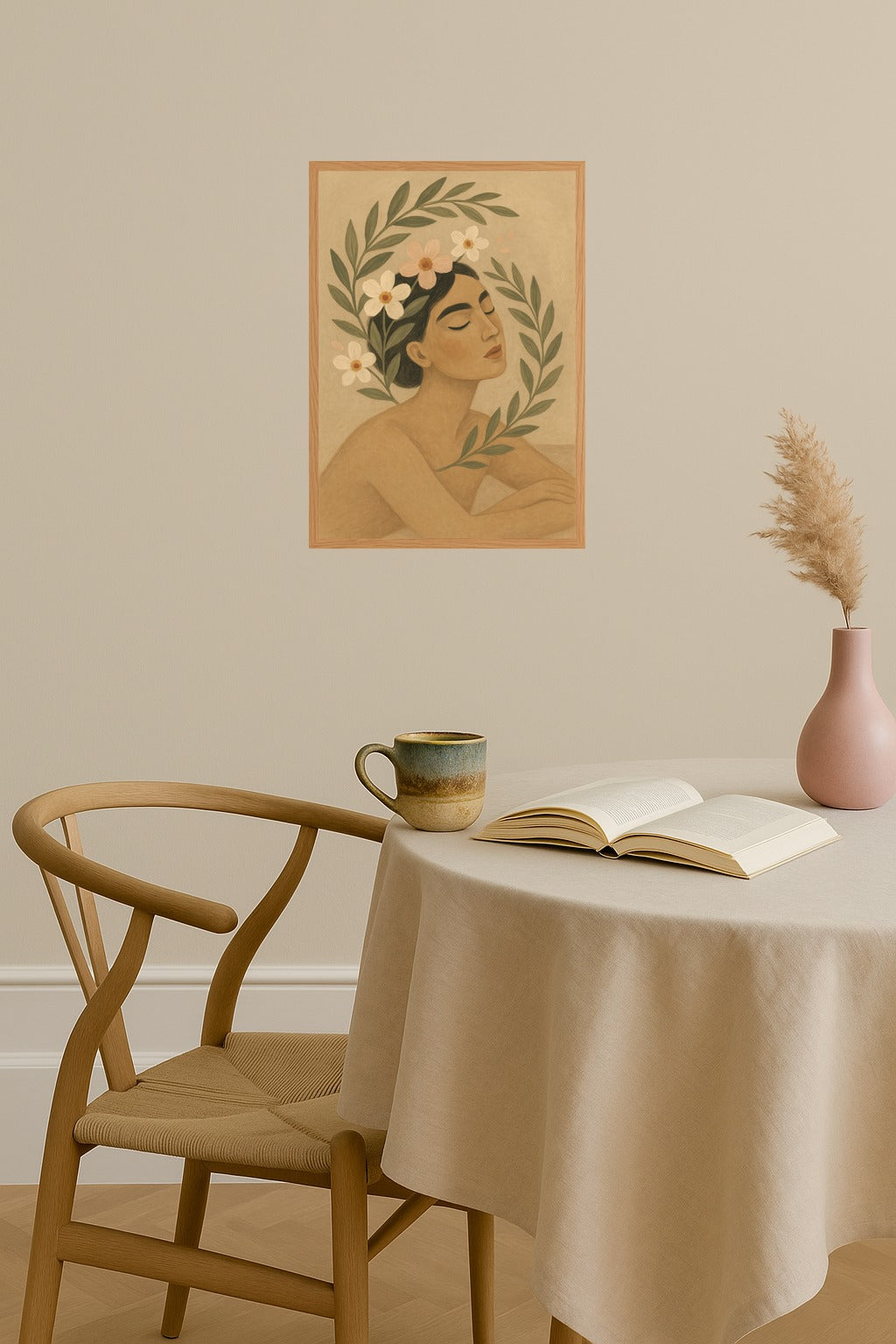 Poster mockup - Single poster in Nordic interior