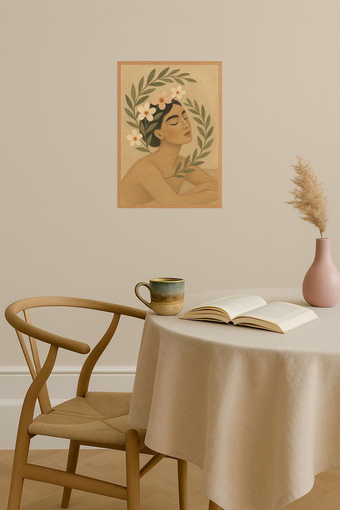 Poster mockup - Single poster in Nordic interior