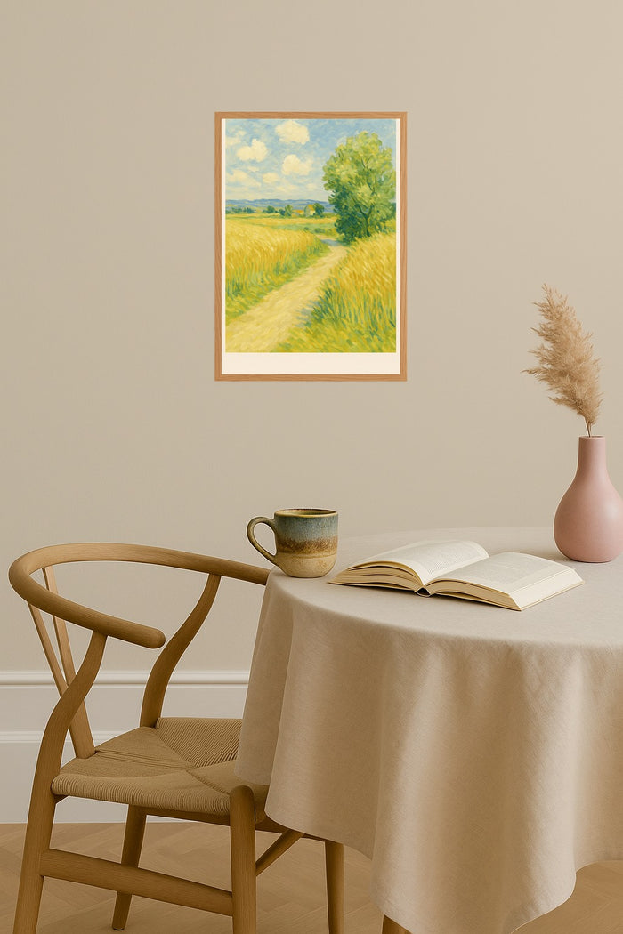 Poster mockup - Single poster in Nordic interior