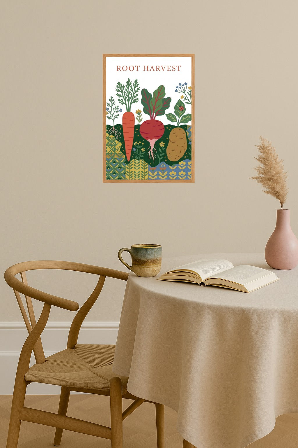 Poster mockup - Single poster in Nordic interior