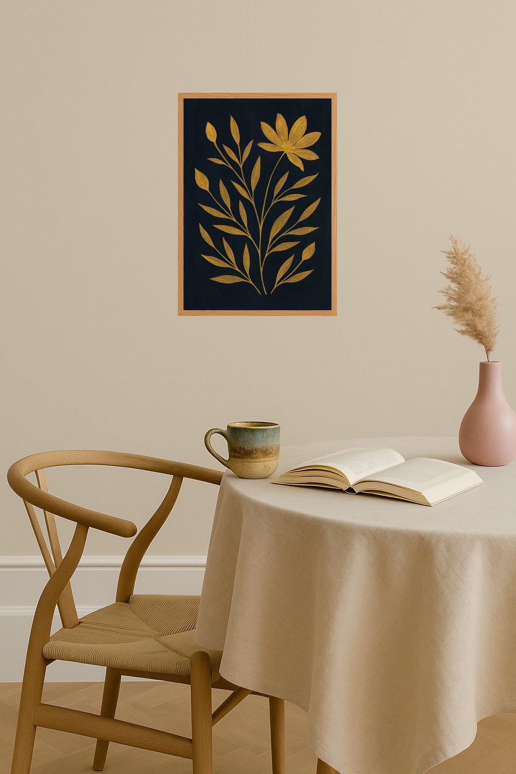 Poster mockup - Single poster in Nordic interior