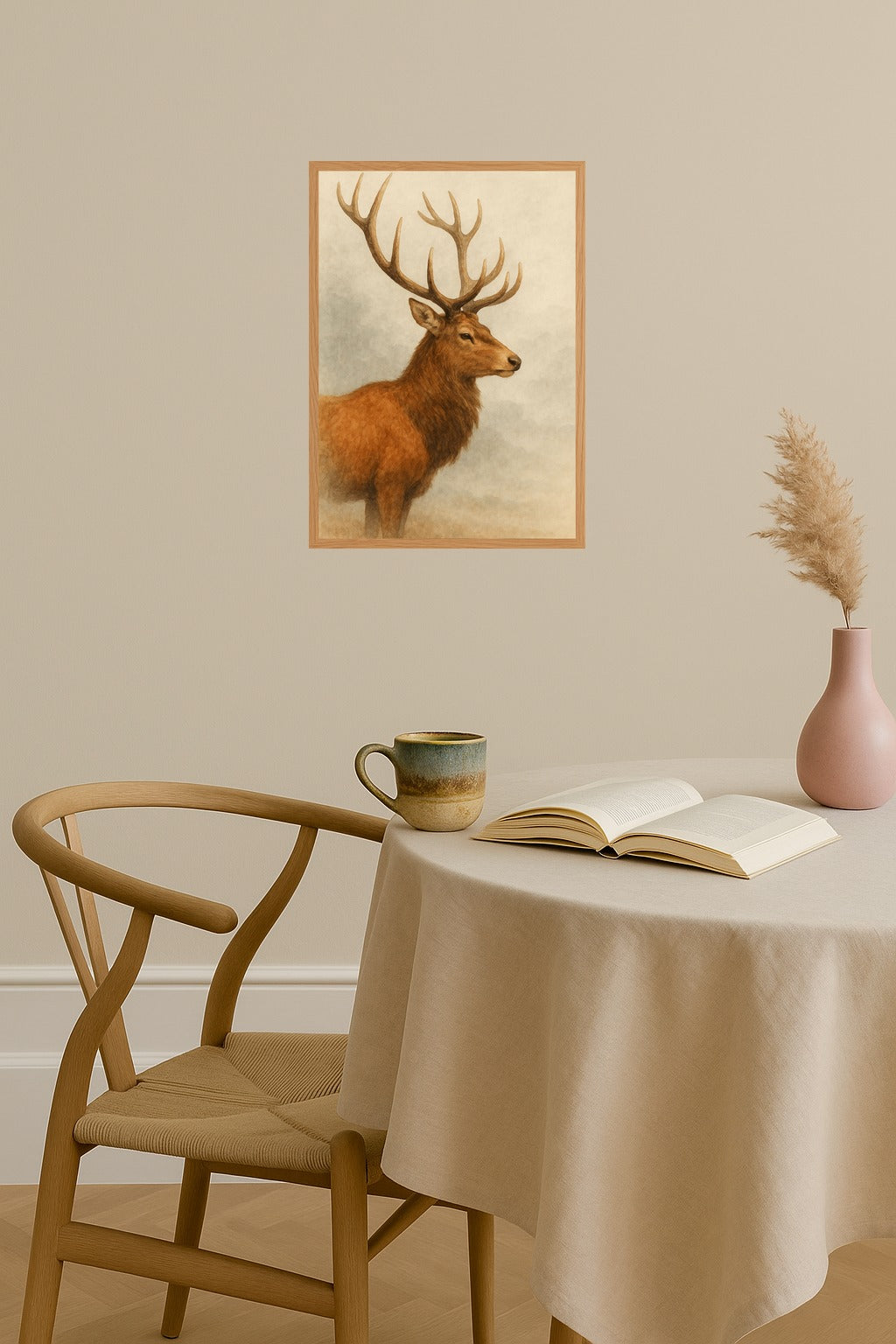 Poster mockup - Single poster in Nordic interior