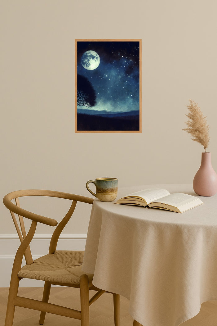 Poster mockup - Single poster in Nordic interior