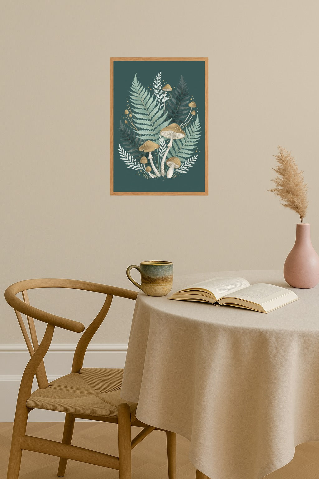 Poster mockup - Single poster in Nordic interior