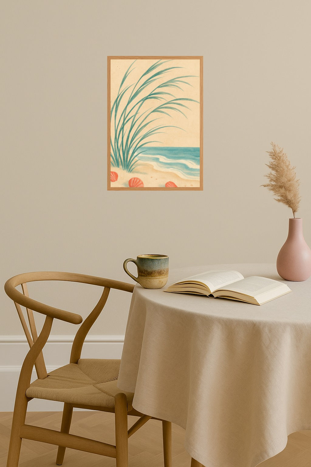 Poster mockup - Single poster in Nordic interior