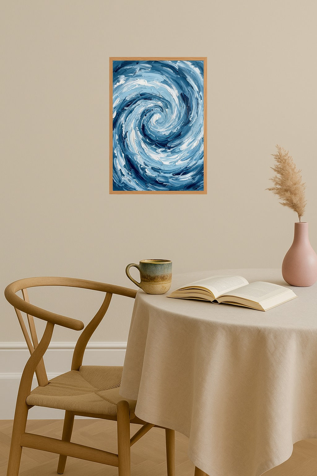 Poster mockup - Single poster in Nordic interior