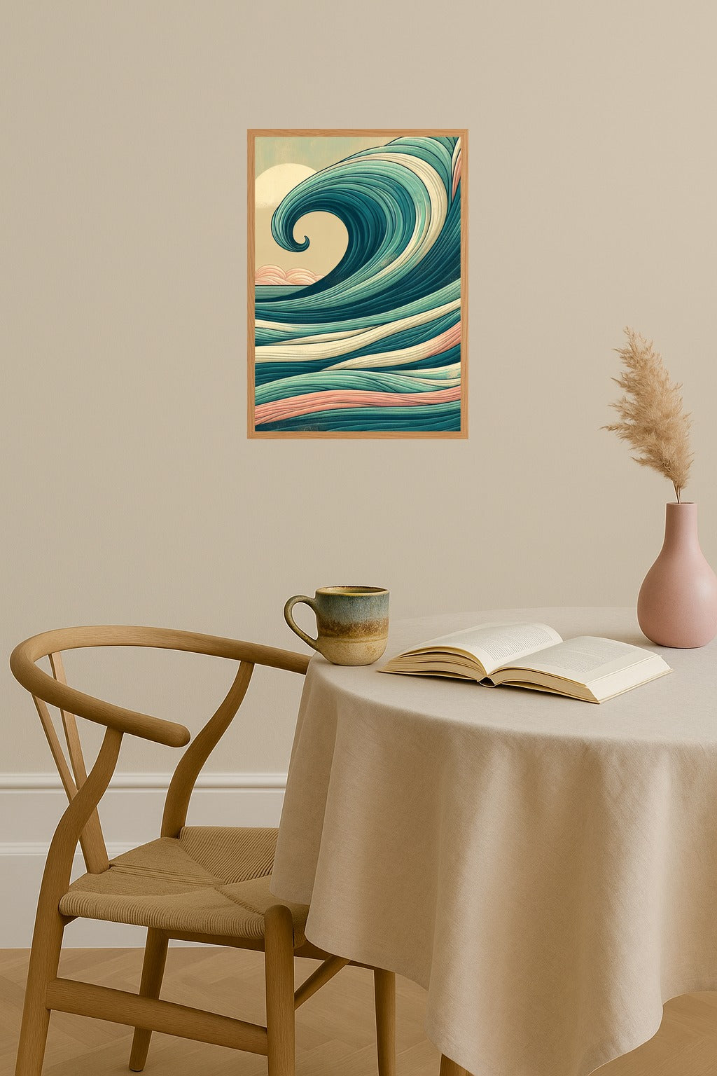 Poster mockup - Single poster in Nordic interior