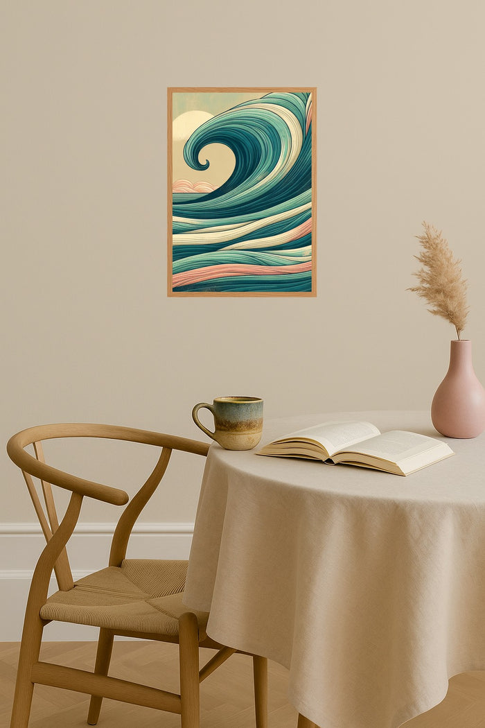 Poster mockup - Single poster in Nordic interior