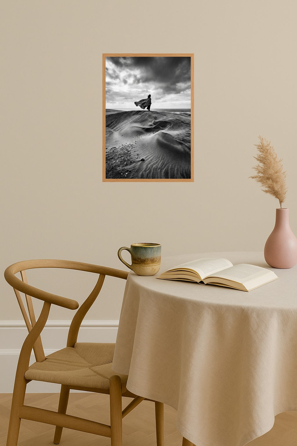 Poster mockup - Single poster in Nordic interior