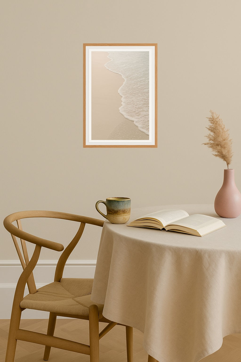 Poster mockup - Single poster in Nordic interior