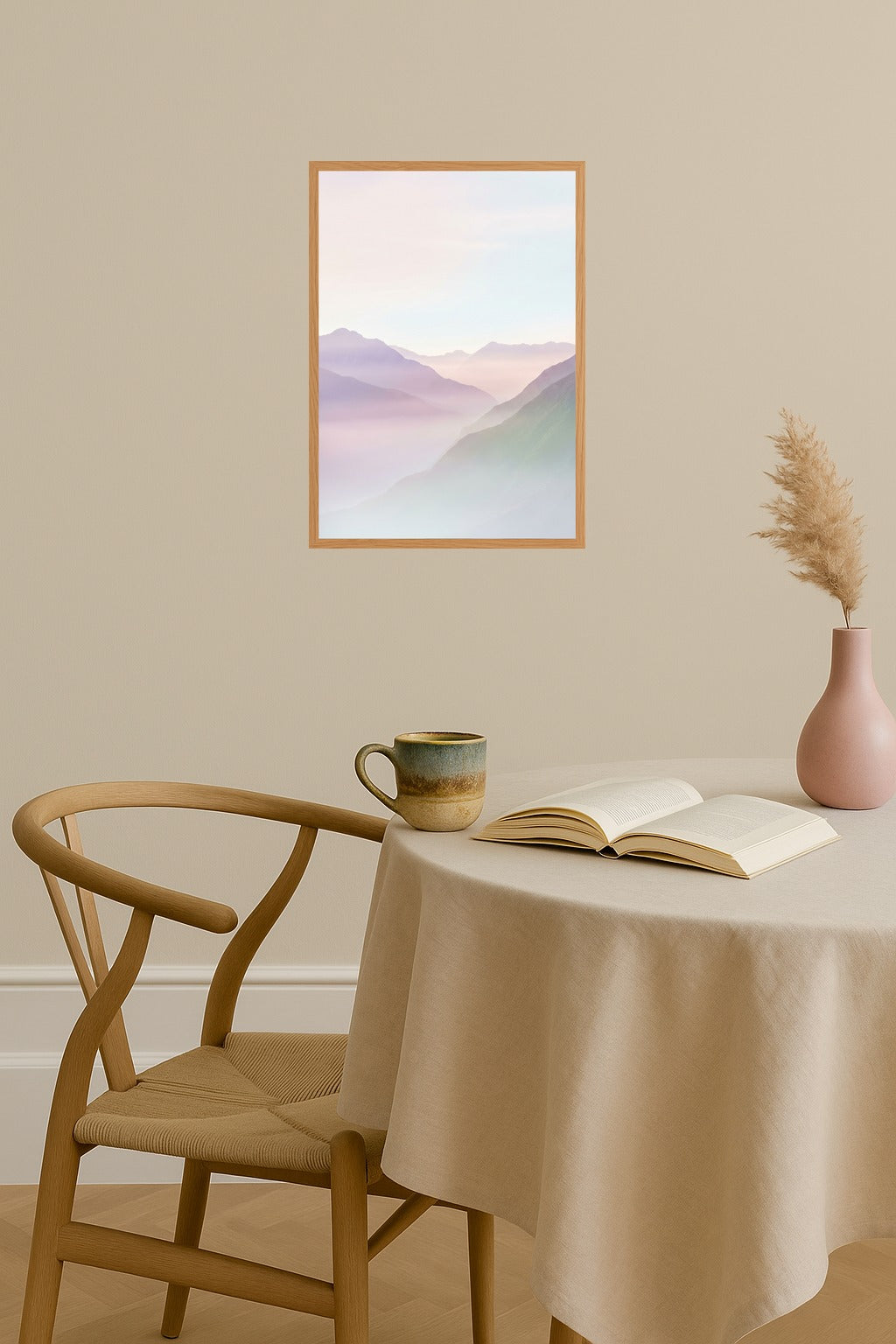 Poster mockup - Single poster in Nordic interior