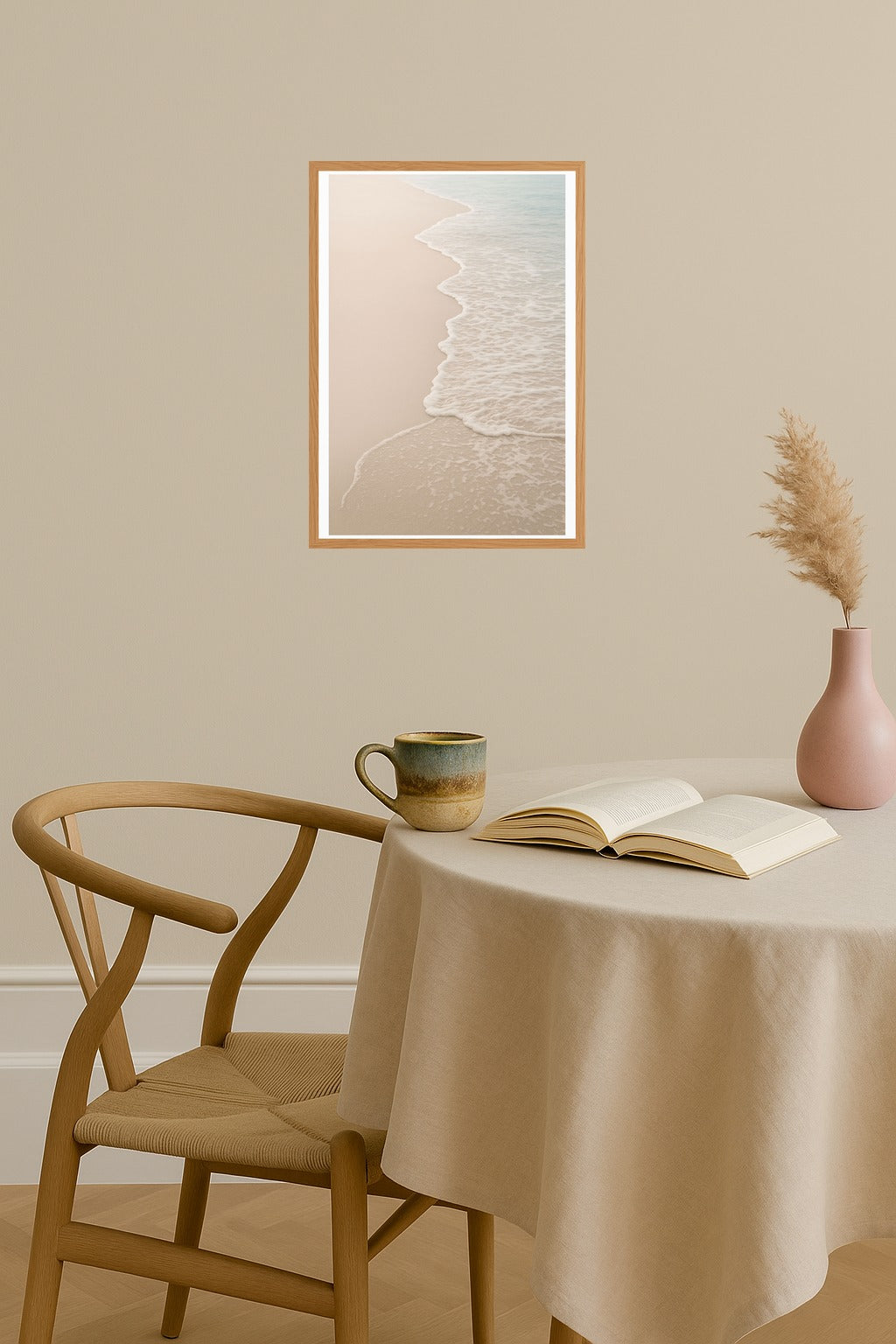 Poster mockup - Single poster in Nordic interior