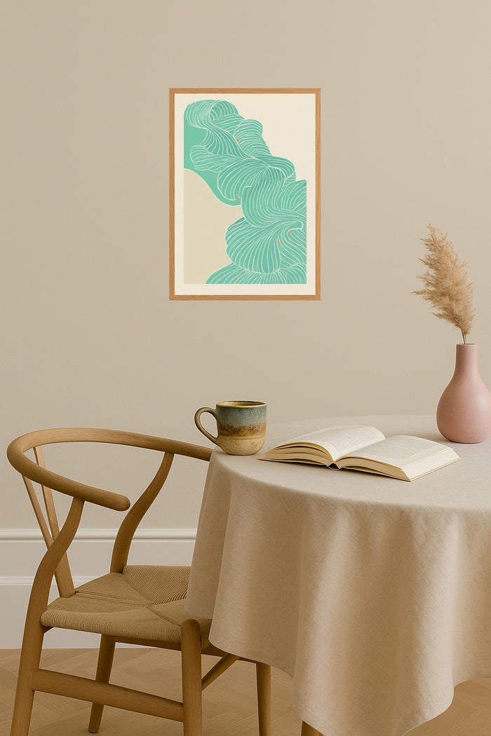 Poster mockup - Single poster in Nordic interior