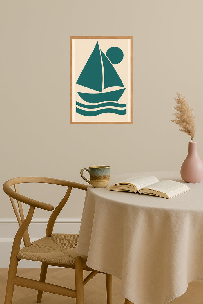 Poster mockup - Single poster in Nordic interior