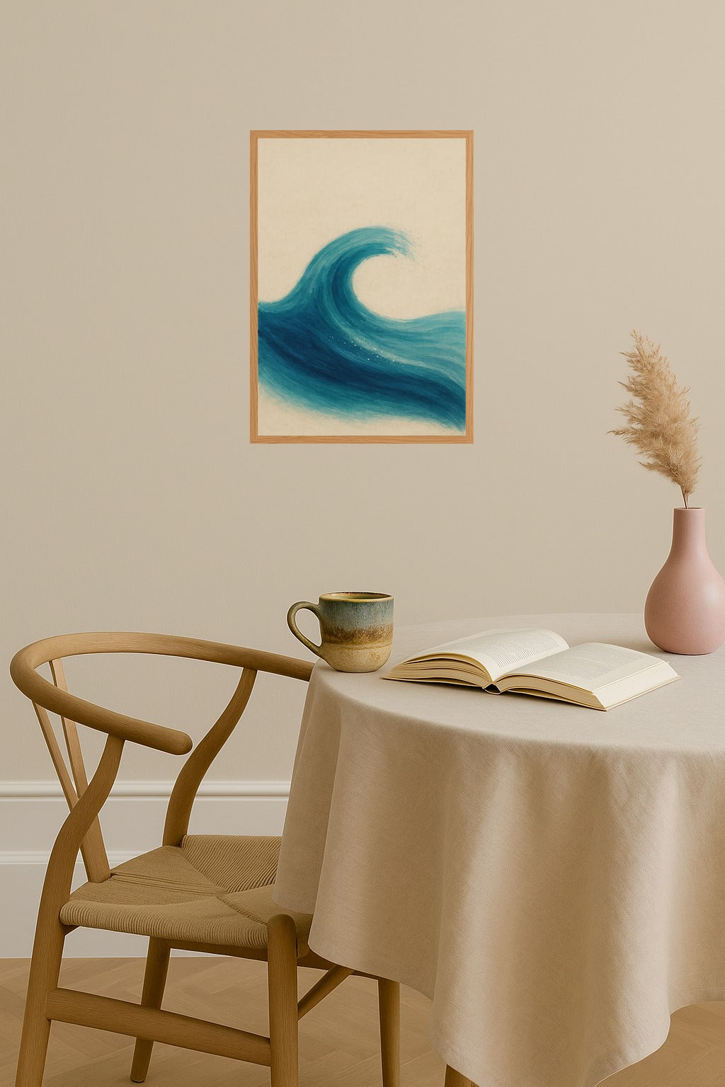 Poster mockup - Single poster in Nordic interior