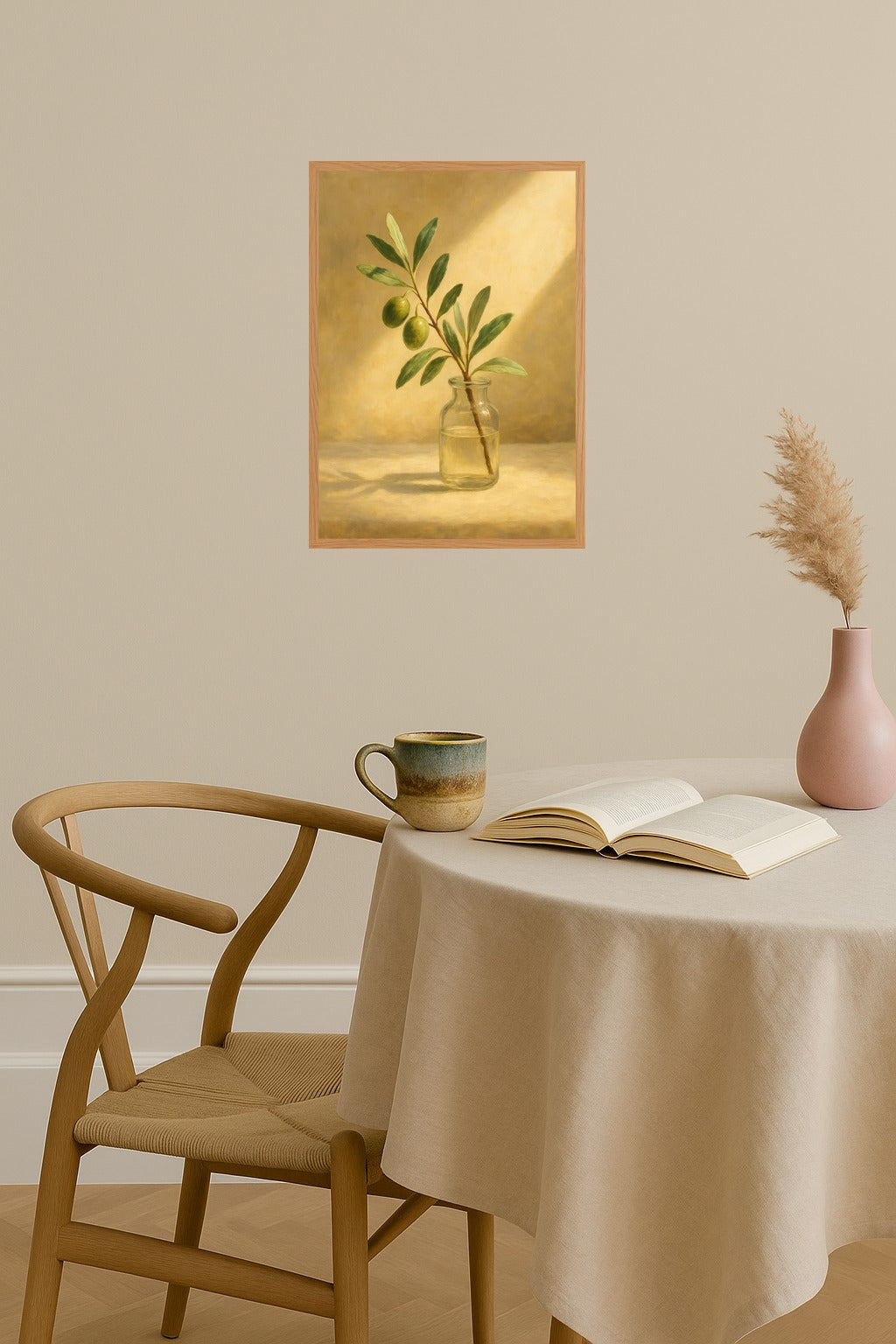 Poster mockup - Single poster in Nordic interior