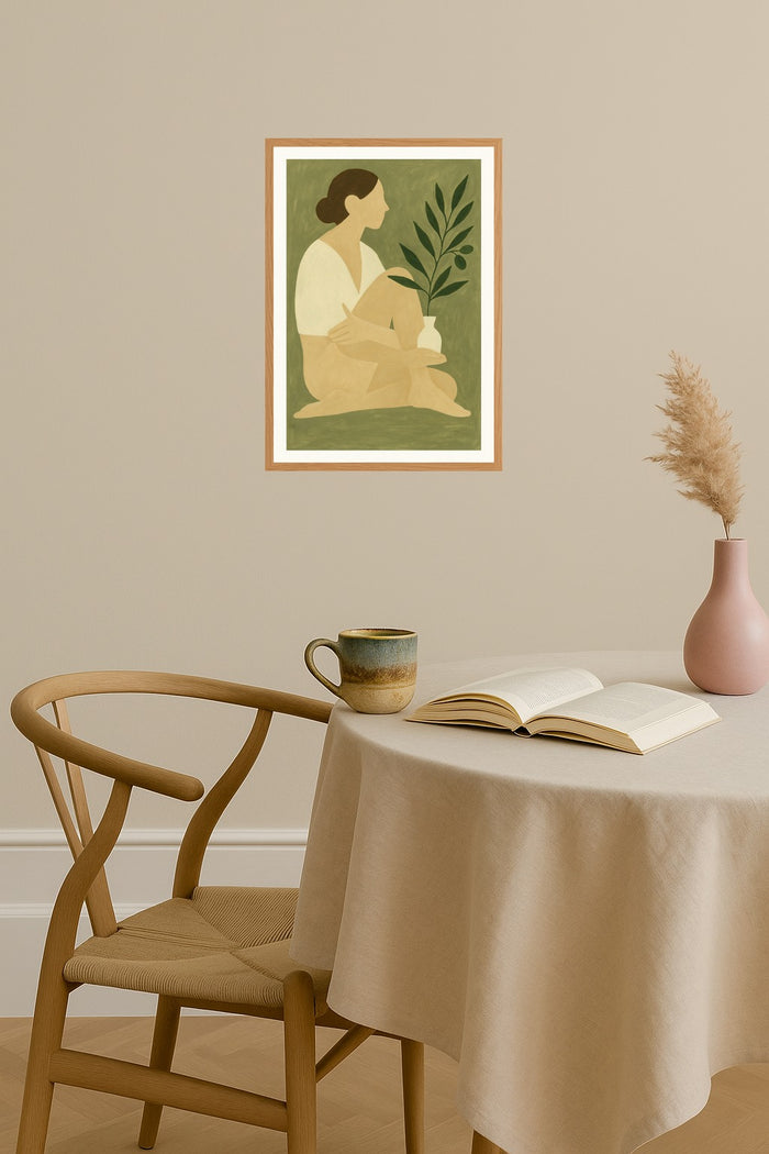 Poster mockup - Single poster in Nordic interior