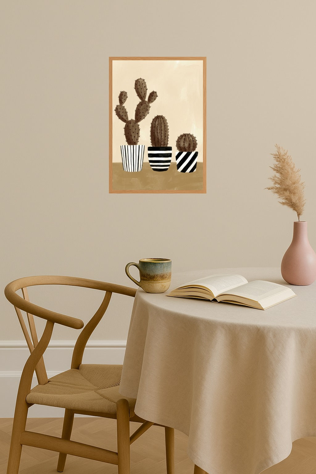 Poster mockup - Single poster in Nordic interior