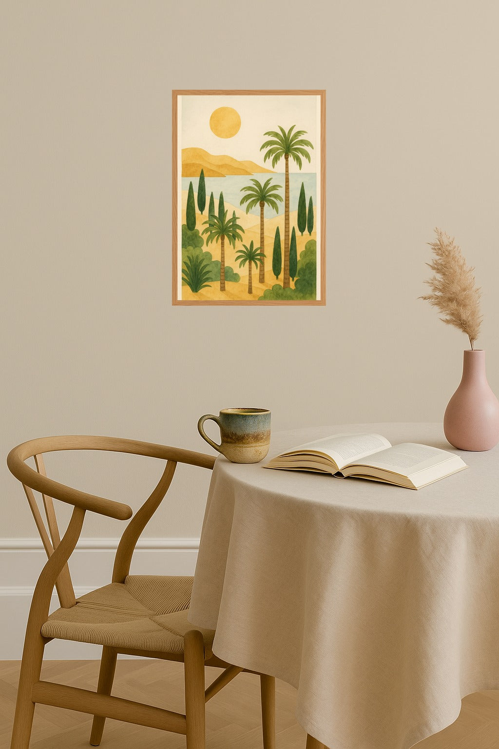 Poster mockup - Single poster in Nordic interior