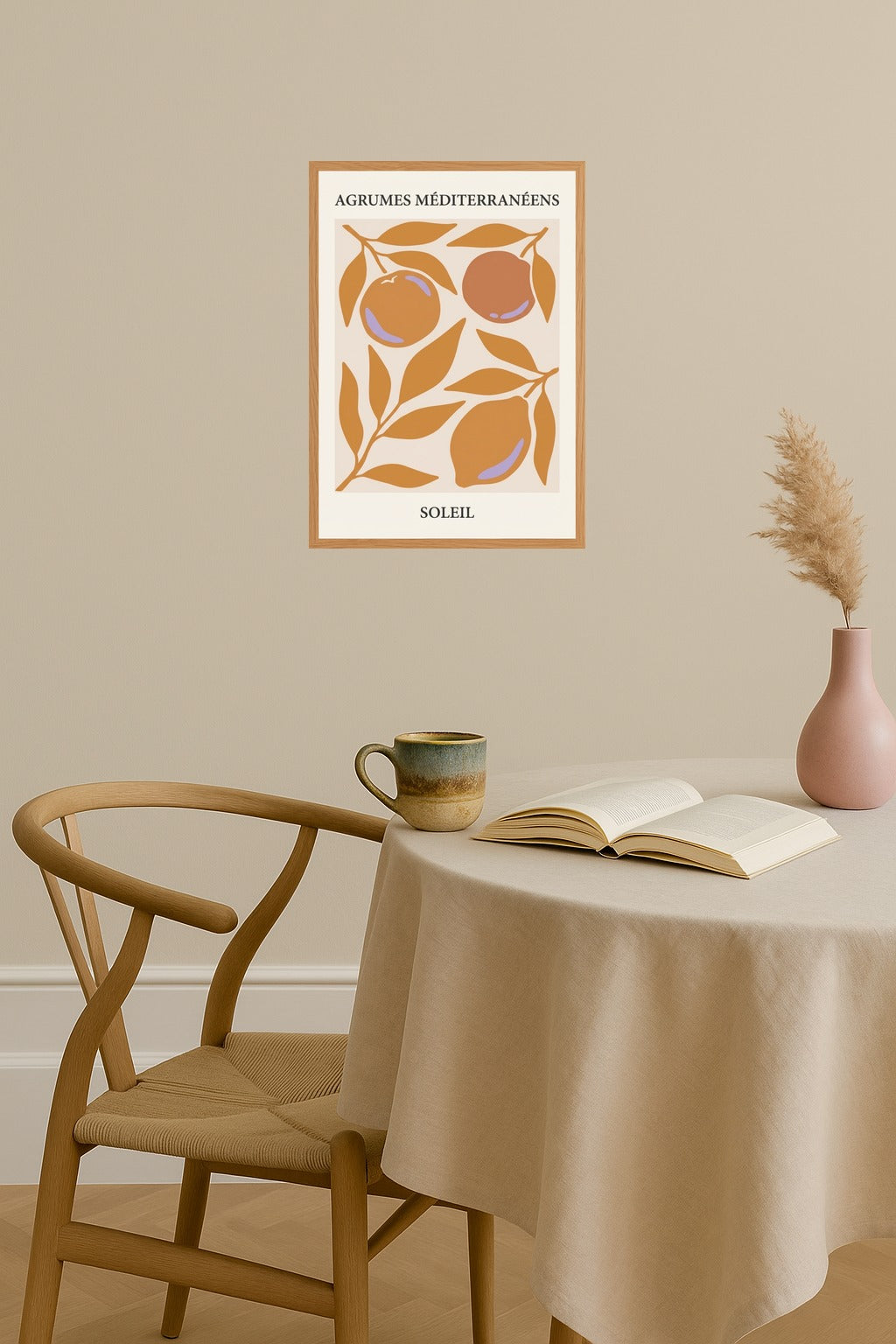 Poster mockup - Single poster in Nordic interior