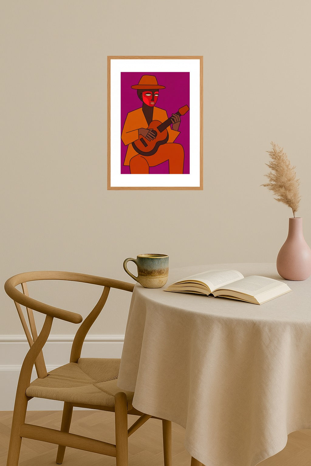 Poster mockup - Single poster in Nordic interior