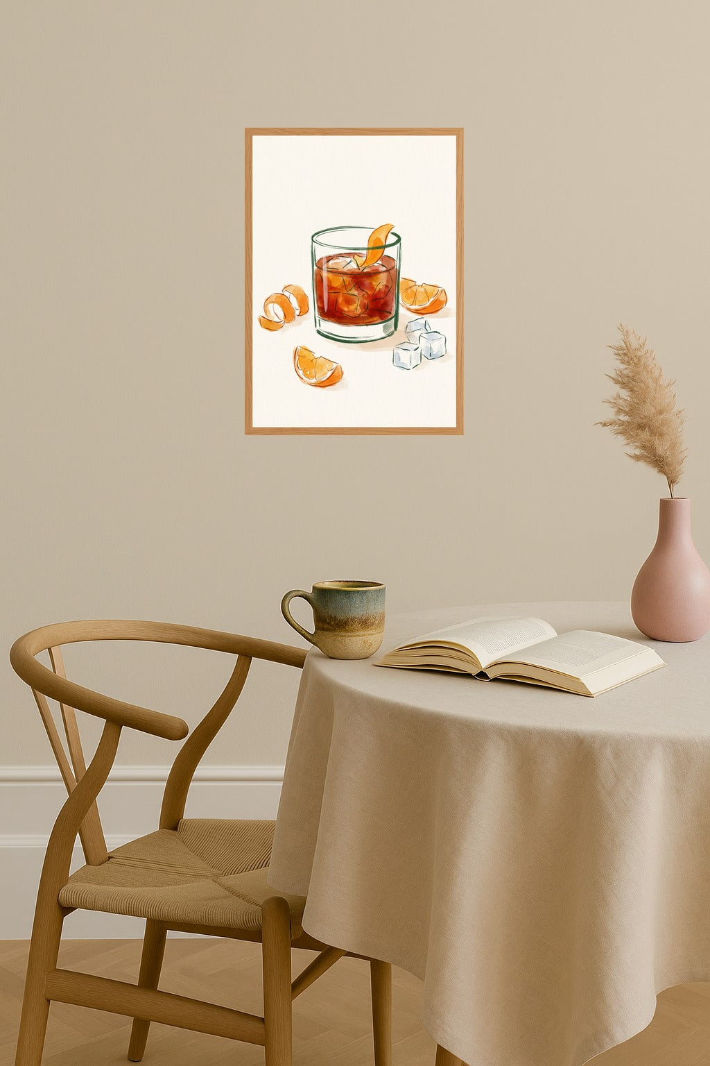 Poster mockup - Single poster in Nordic interior