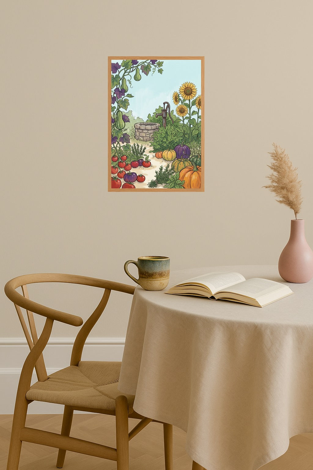 Poster mockup - Single poster in Nordic interior