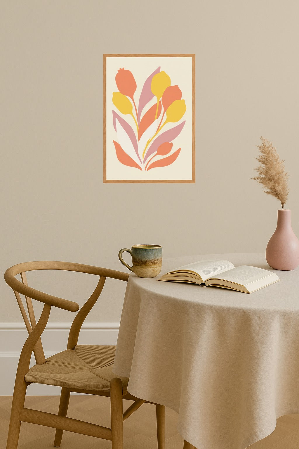 Poster mockup - Single poster in Nordic interior