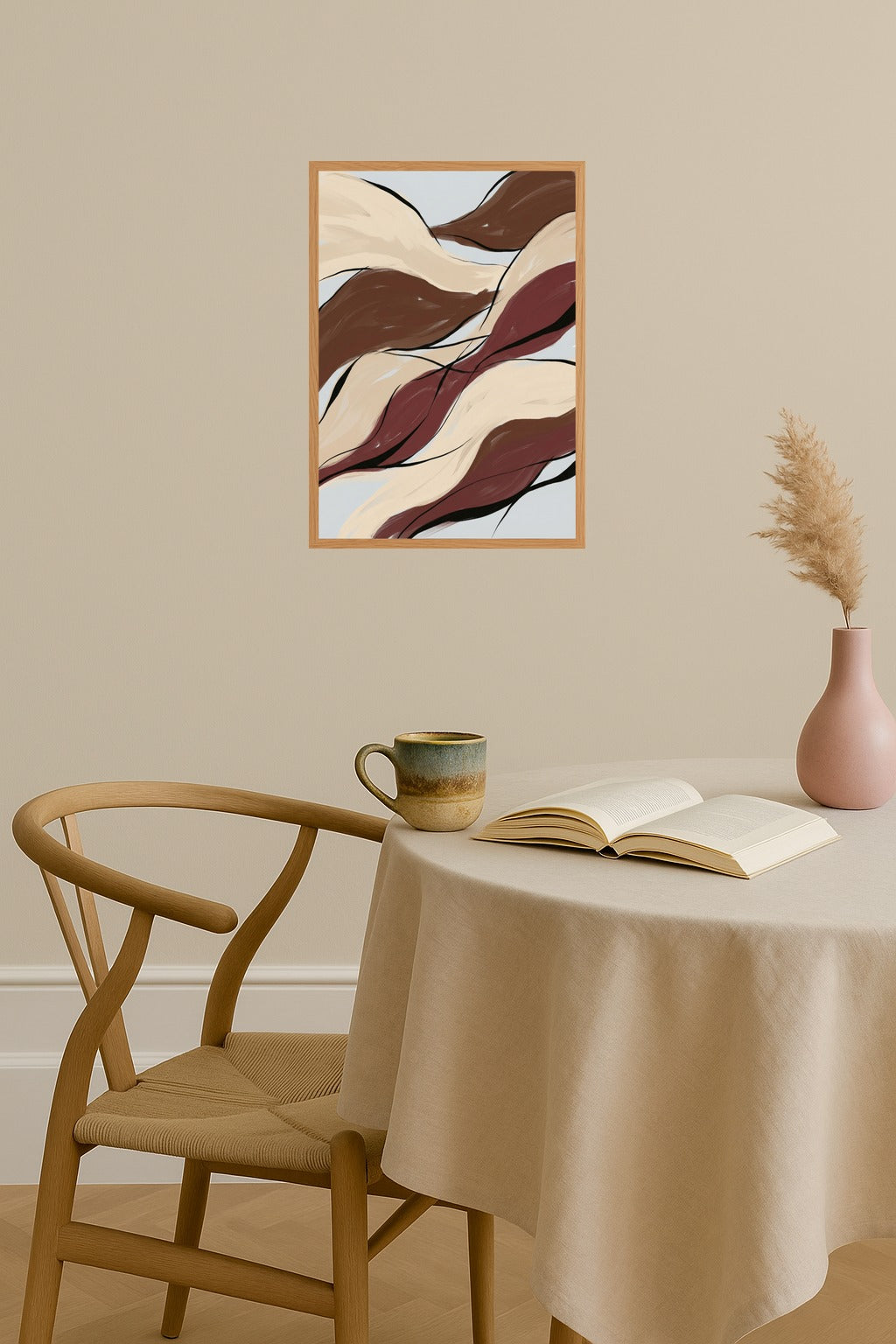 Poster mockup - Single poster in Nordic interior