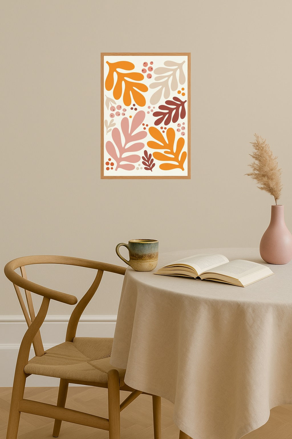 Poster mockup - Single poster in Nordic interior