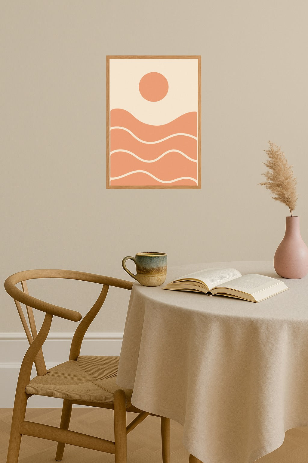 Poster mockup - Single poster in Nordic interior
