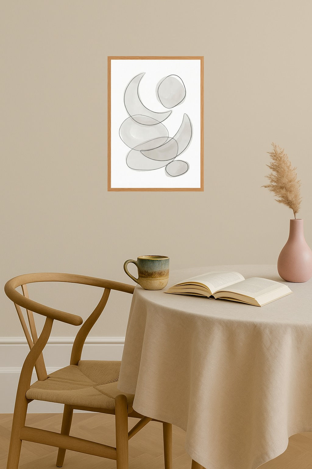 Poster mockup - Single poster in Nordic interior