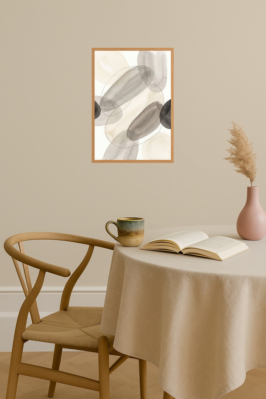 Poster mockup - Single poster in Nordic interior