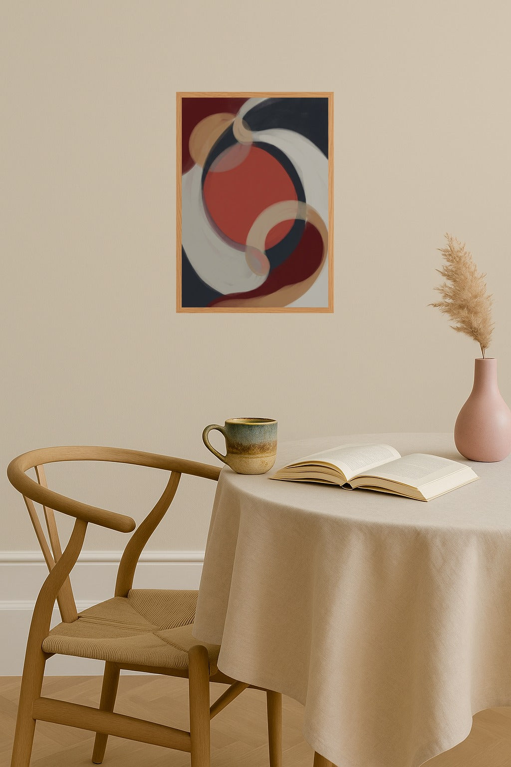 Poster mockup - Single poster in Nordic interior