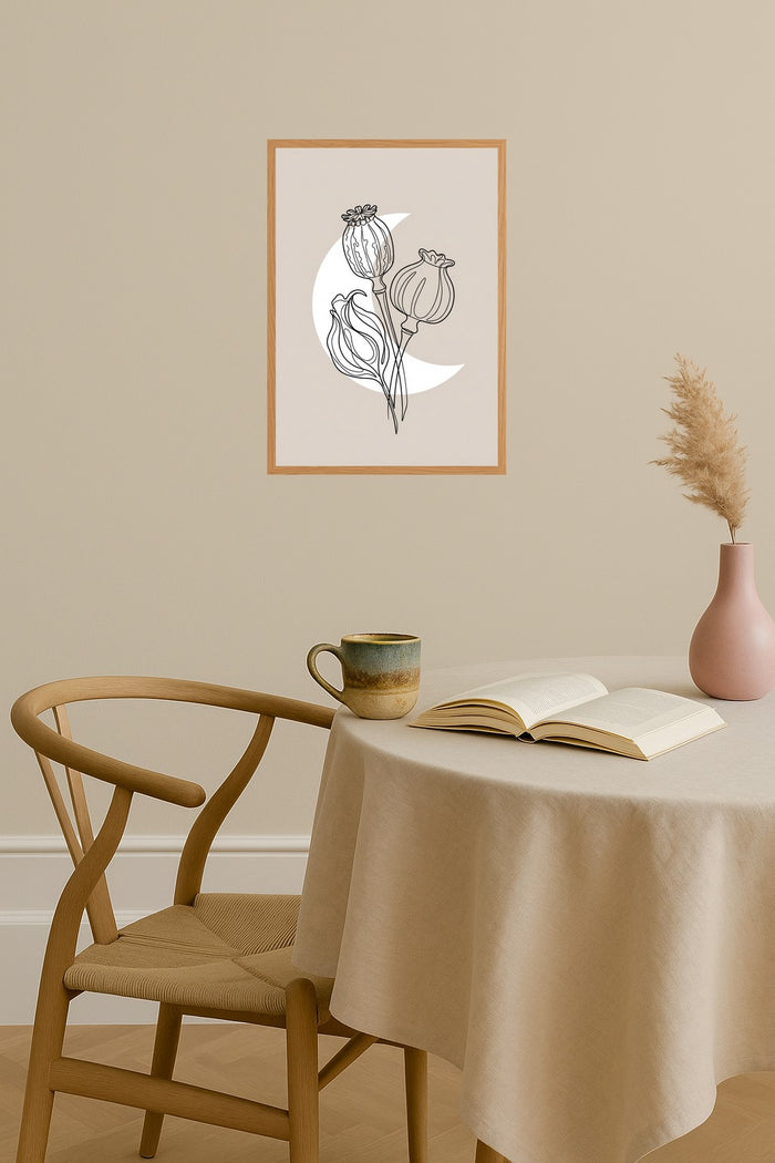 Poster mockup - Single poster in Nordic interior