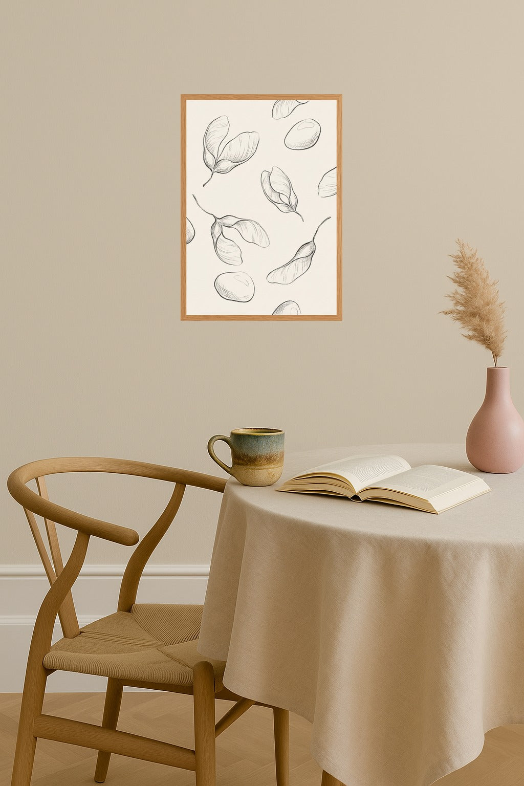 Poster mockup - Single poster in Nordic interior