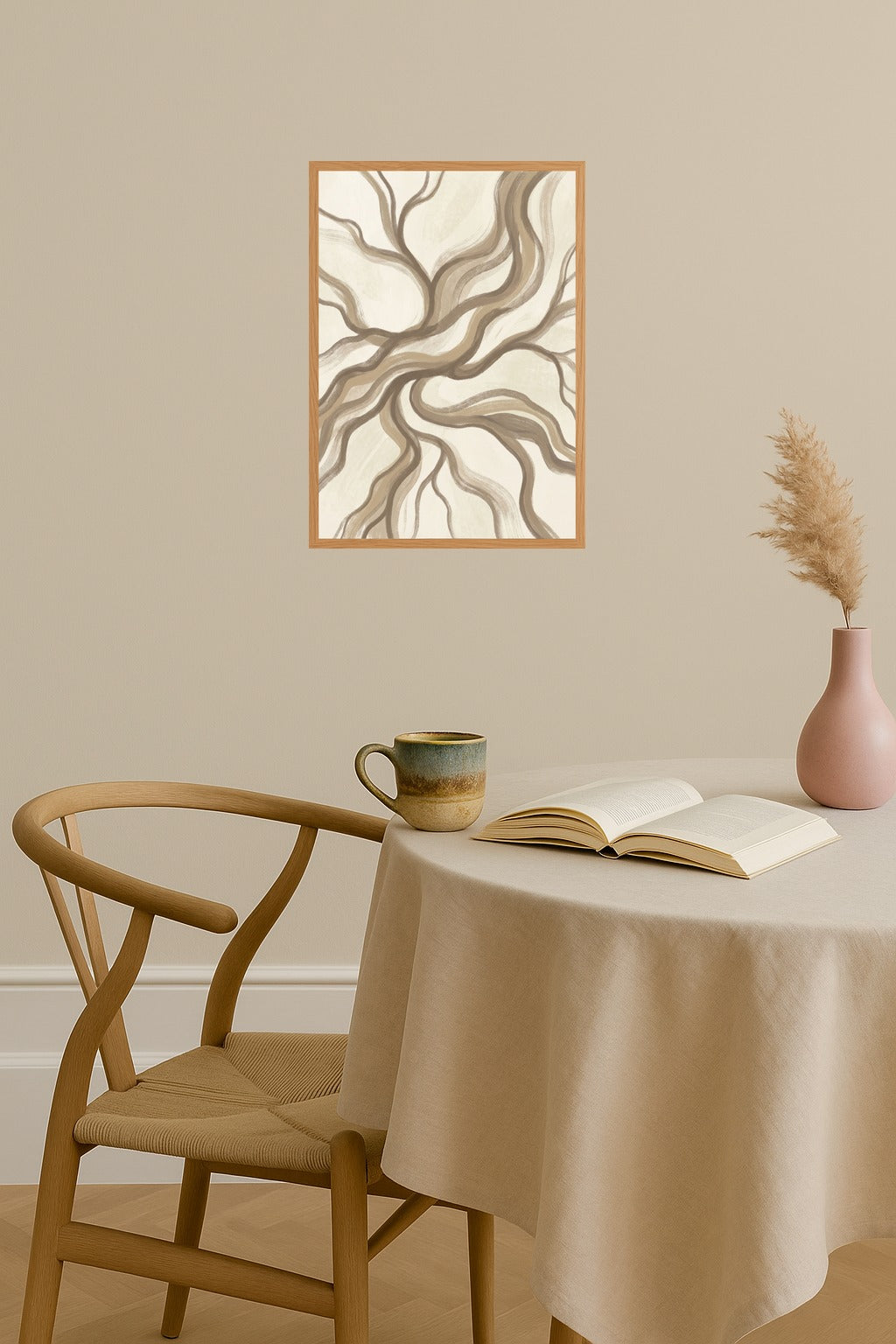 Poster mockup - Single poster in Nordic interior