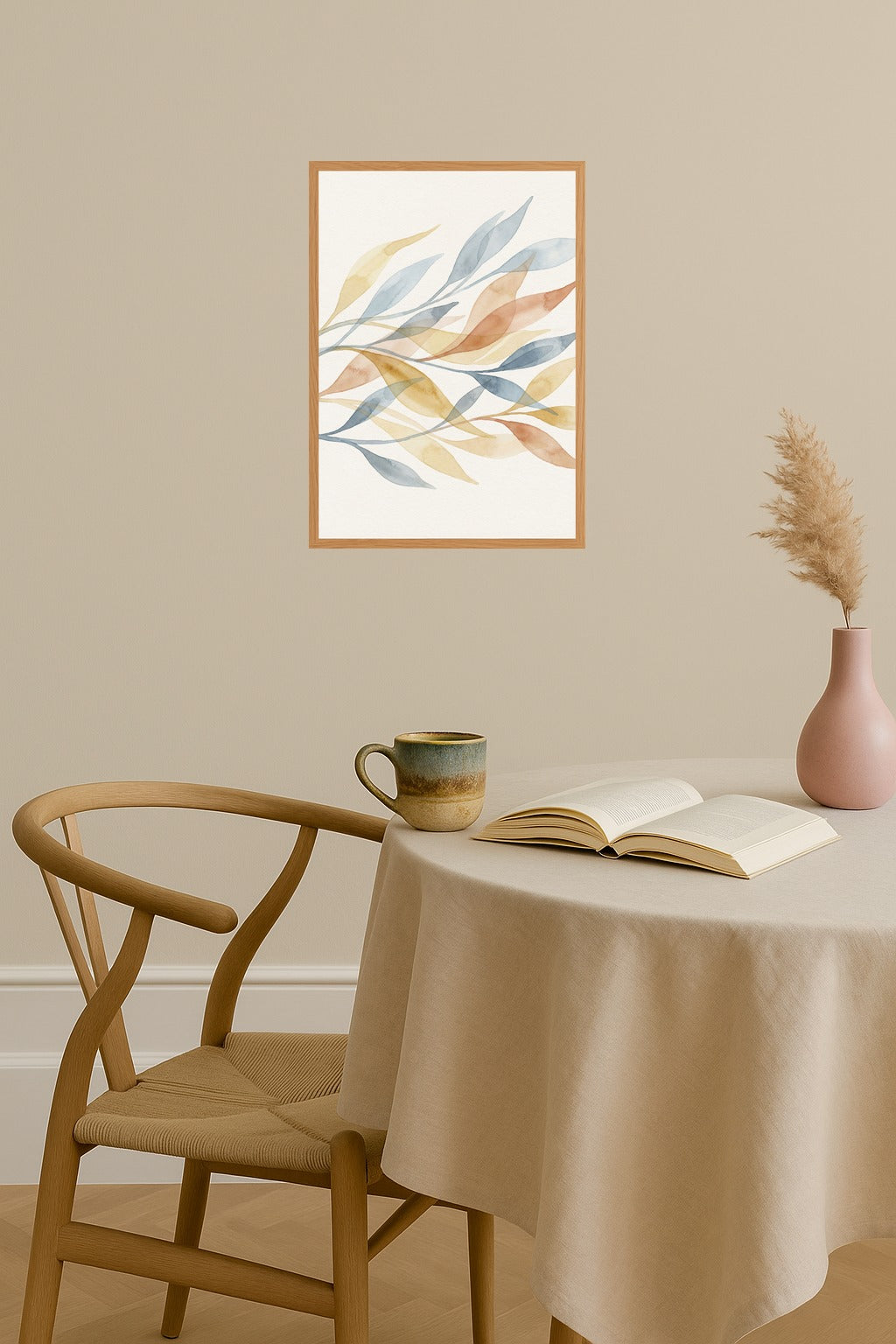 Poster mockup - Single poster in Nordic interior